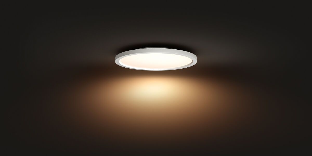 Philips hue AURELLE Wand- / Deckenleuchte - Weiss / B: 39.5 cm x T: 39.5 cm x H: 4.7 cm
