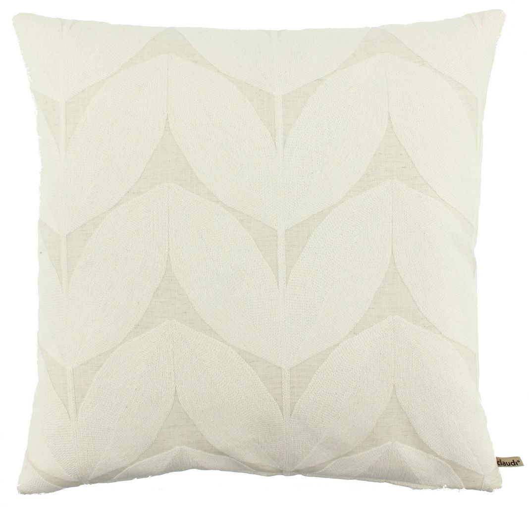 Sierkussen Off White Herbas  | ClaudiB45 x D45 cm