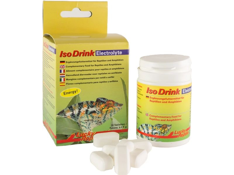 Lucky Reptile Ergänzungsfutter Iso Drink Elektrolyte 45 g Ergänzungsfutter für Reptilien und Amphibien