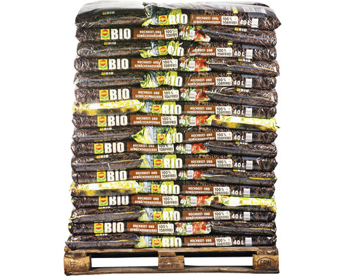 COMPO BIO turfvrije verhoogde bed- en kasgrond (51 zakken x 40 liter = 2,04 m³) 1 pallet