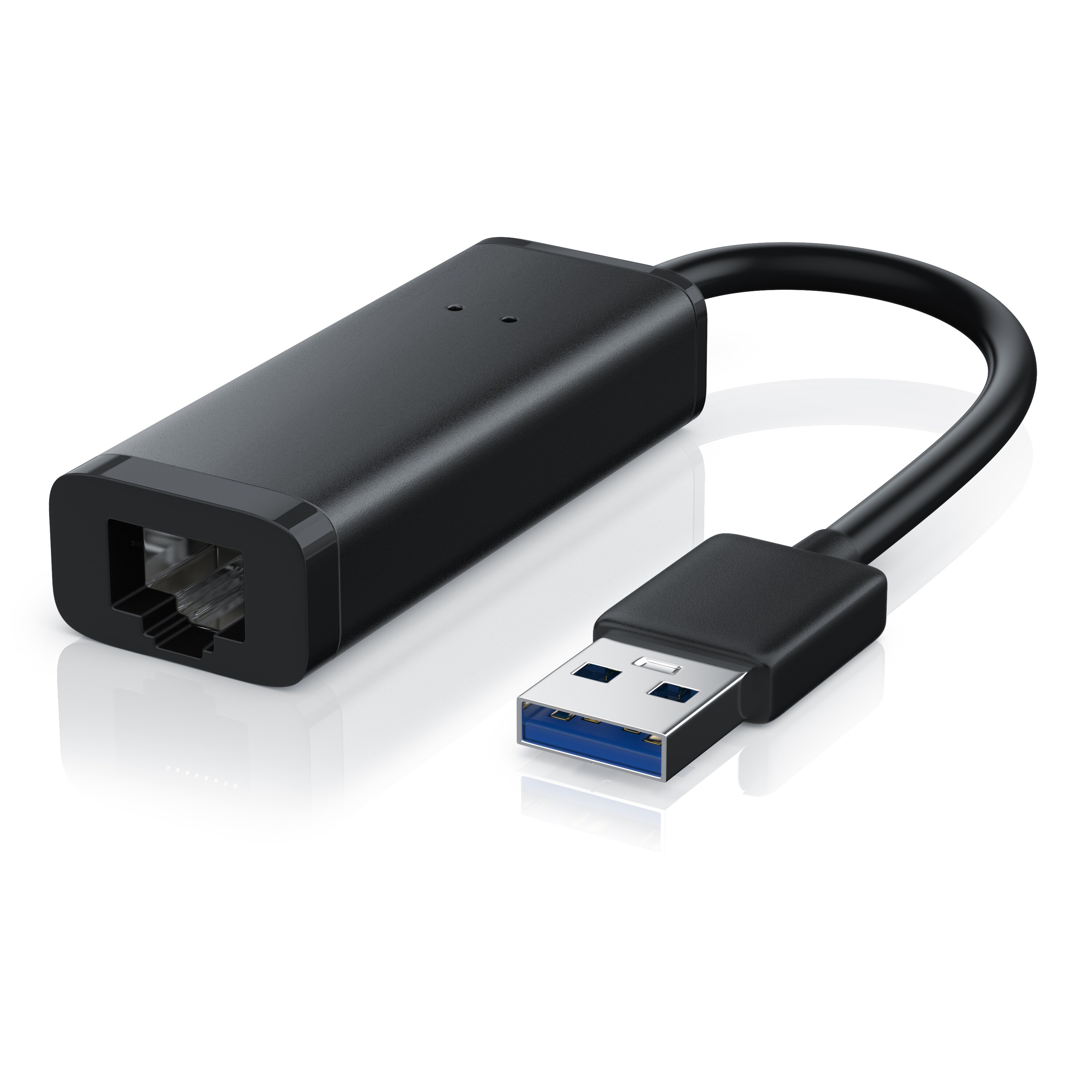 CSL Netzwerkadapter USB 3.0 Typ A Stecker auf RJ-45 Gigabit Ethernet Buchse, externe Netzwerkkarte