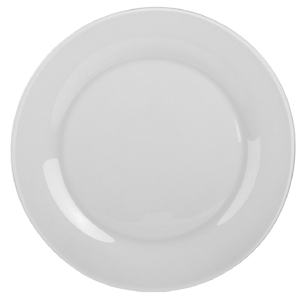 Assiette plate ronde Luminarc blanche Zana