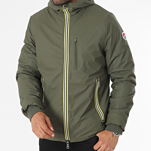 Veste Capuche Zippée Vert Kaki