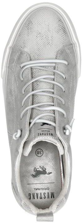 Mustang Veterschoenen Laag zilver