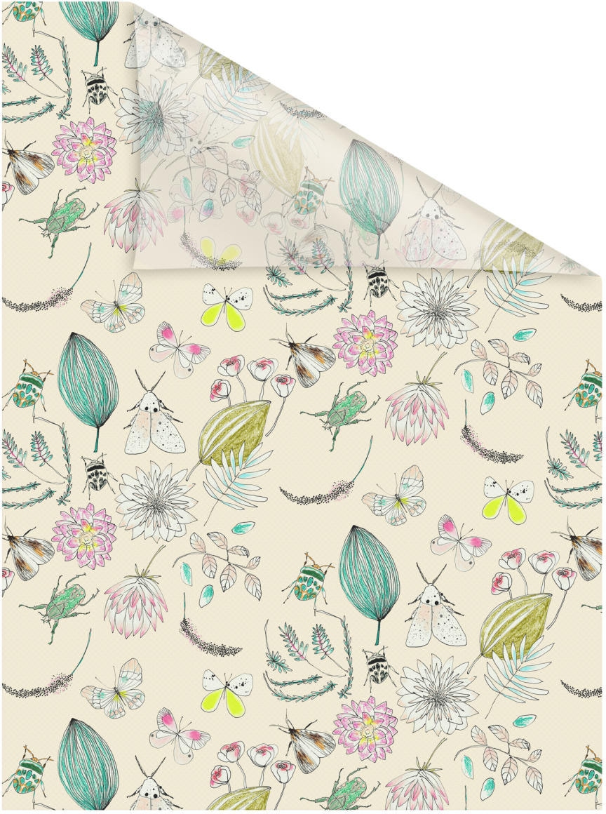 LICHTBLICK ORIGINAL Fensterfolie »Fensterfolie selbstklebend, Sichtschutz, My Bohemian Garden  - Bunt« 1 Stk. blickdicht glatt statisch haftend
