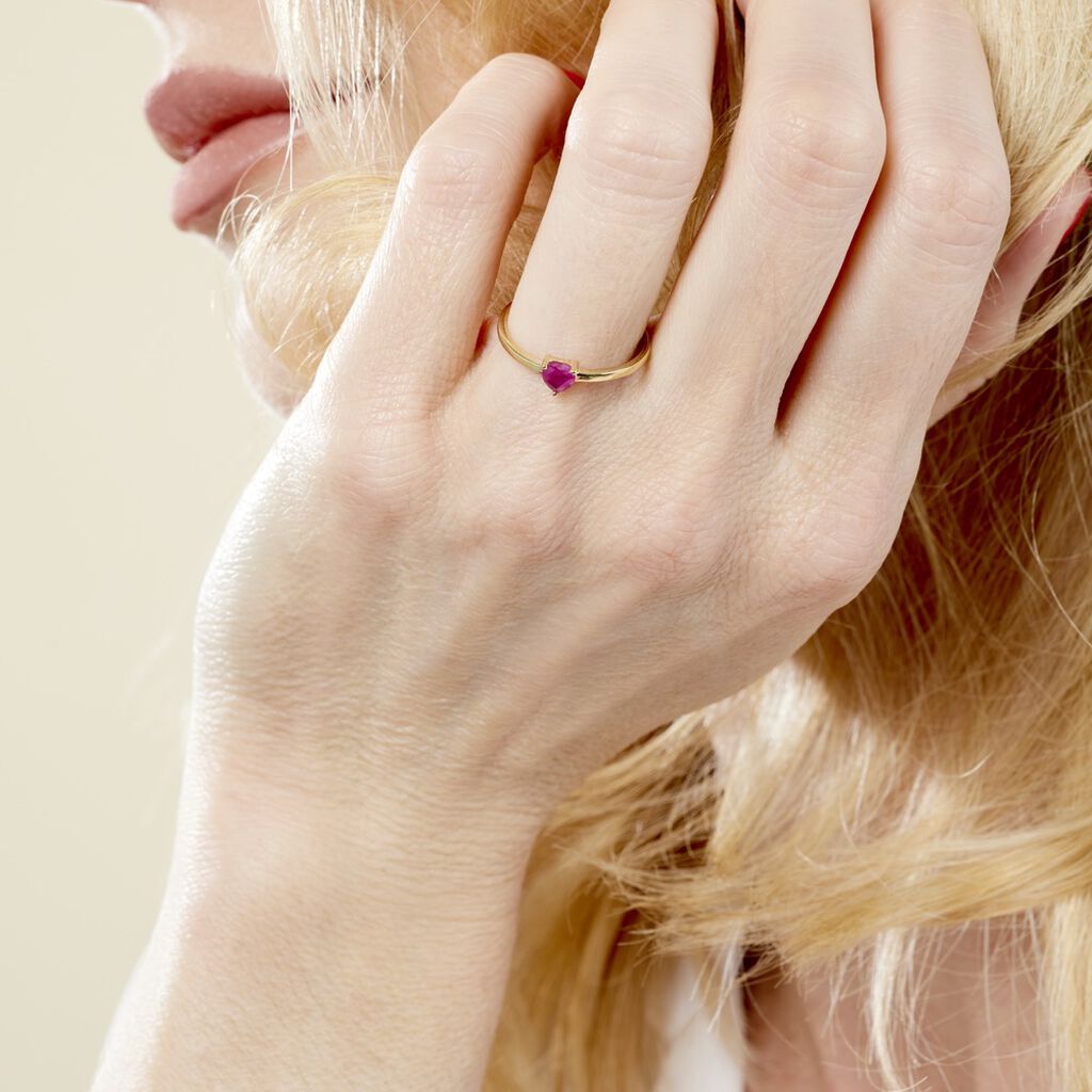 Bague Lissounia Or Jaune Rubis