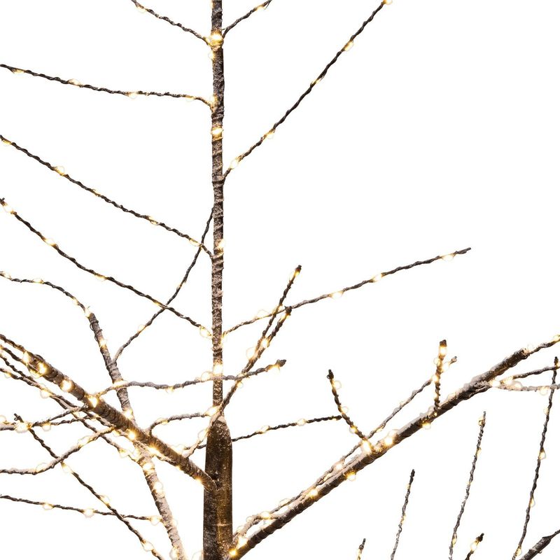 Intratuin - Kerstfiguur - Zwart - Boom - 24 LED Verlichting - 40 x 60 cm - Warm Wit