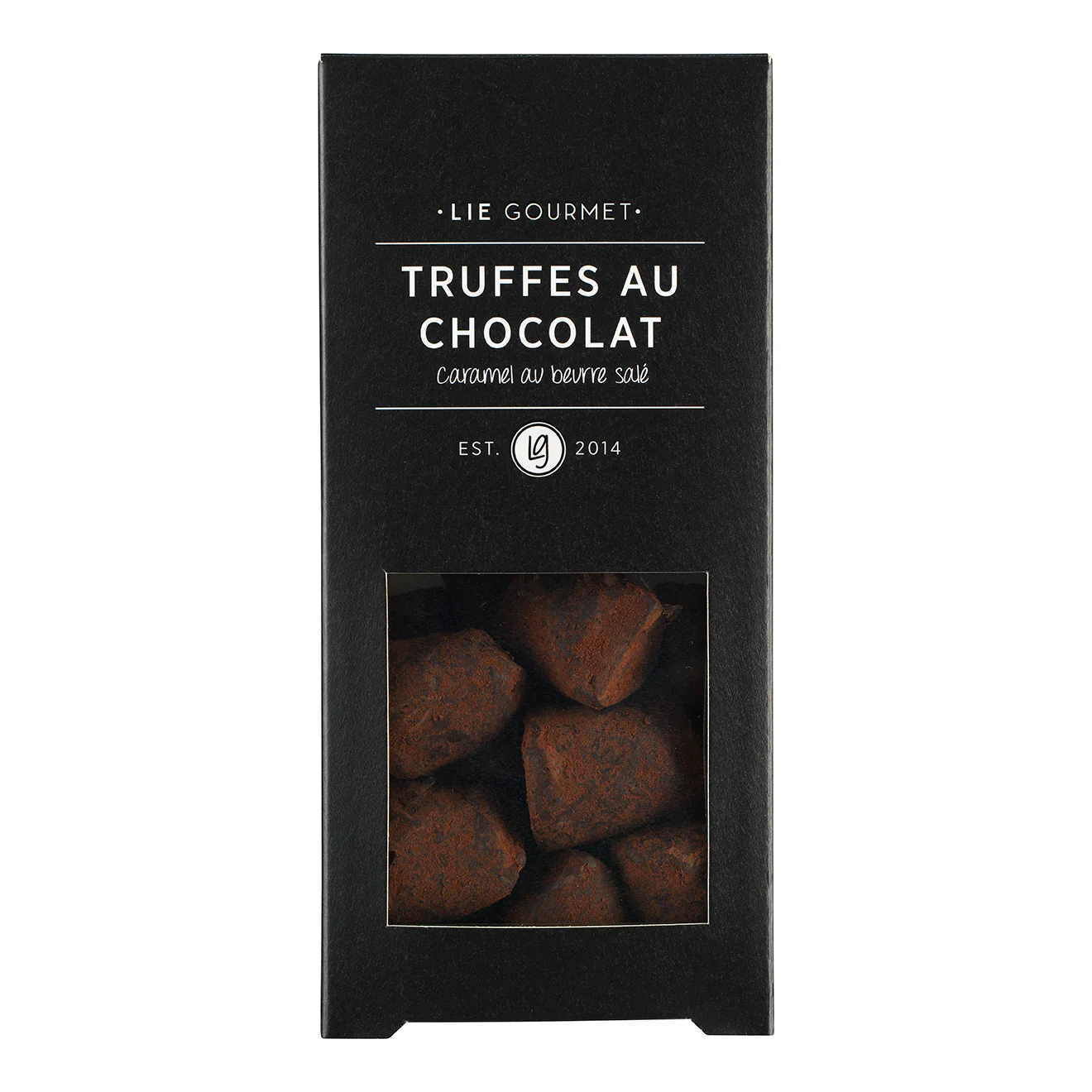 Lie Gourmet  Chokoladetrøfler med saltkaramel knas - 110 g.