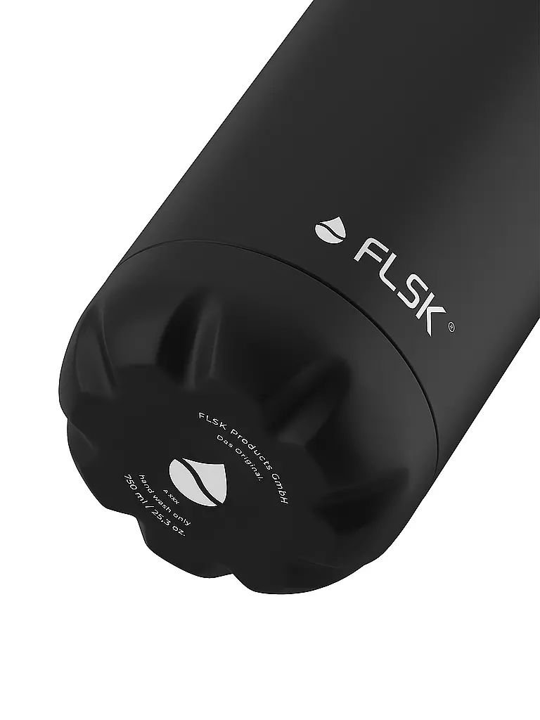 FLSK Isolierflasche - Thermosflasche 0,75l Black schwarz