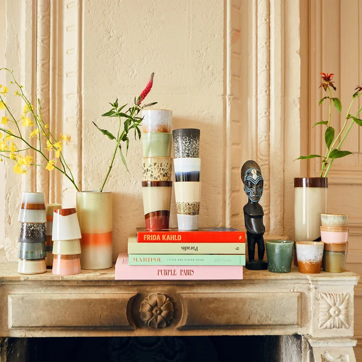 HKliving - 70's Kaffeebecher, moss