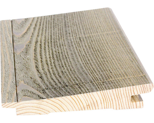 Gevelprofiel van sparrenhout, gekleurd met een vergrijzende beits, 26x146x2050 mm
