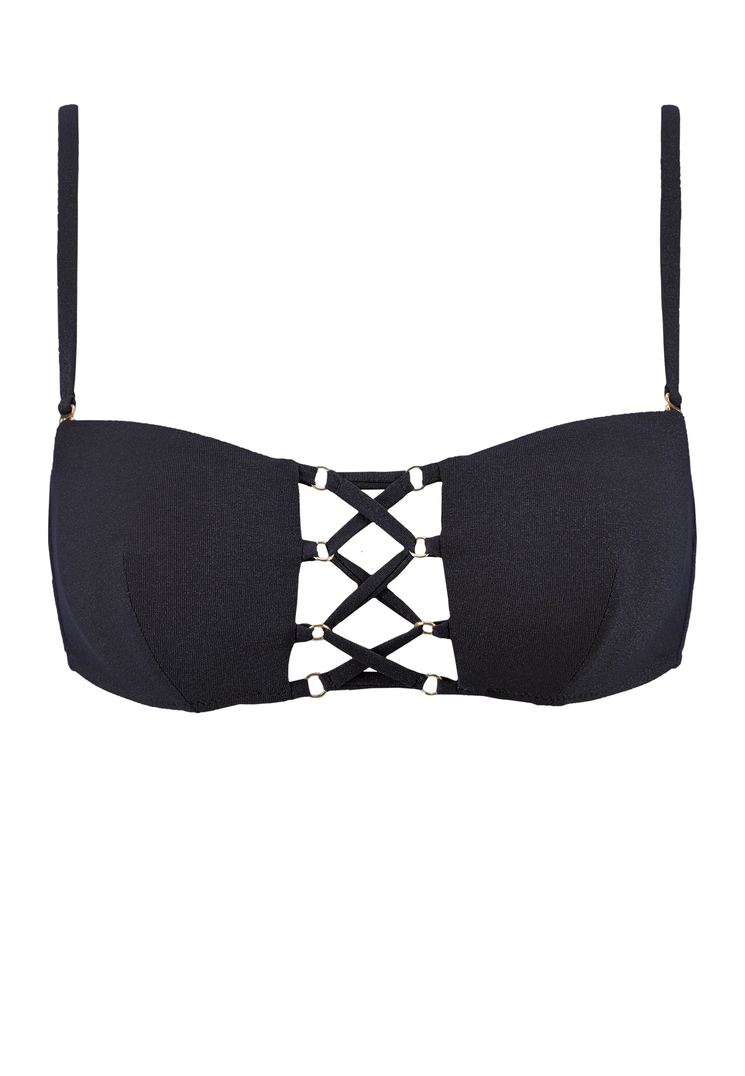 SUMMER GLOW - Soutien-gorge bandeau mousse | Noir