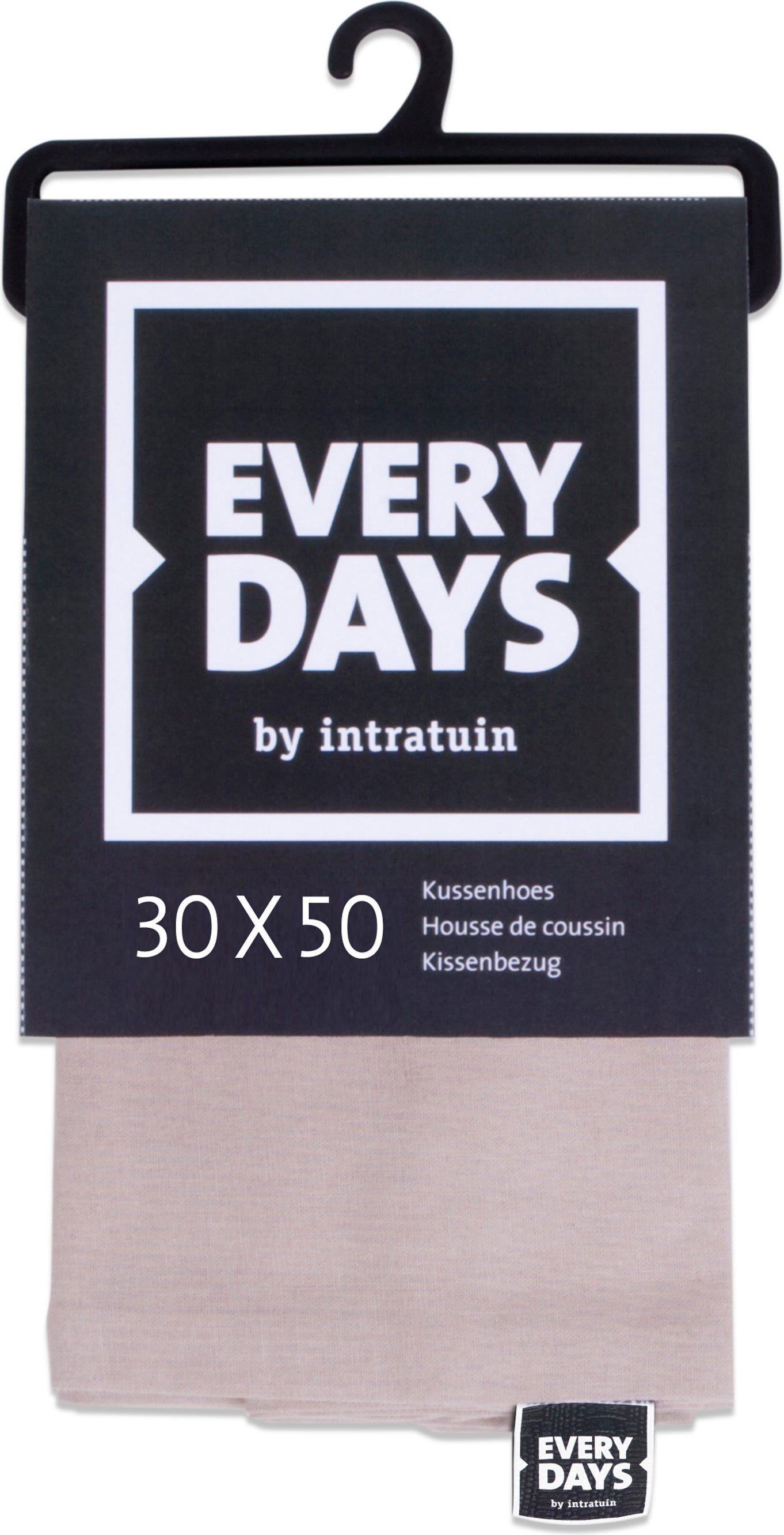 Everydays kussenhoes Katoen beige 50 x 30 cm