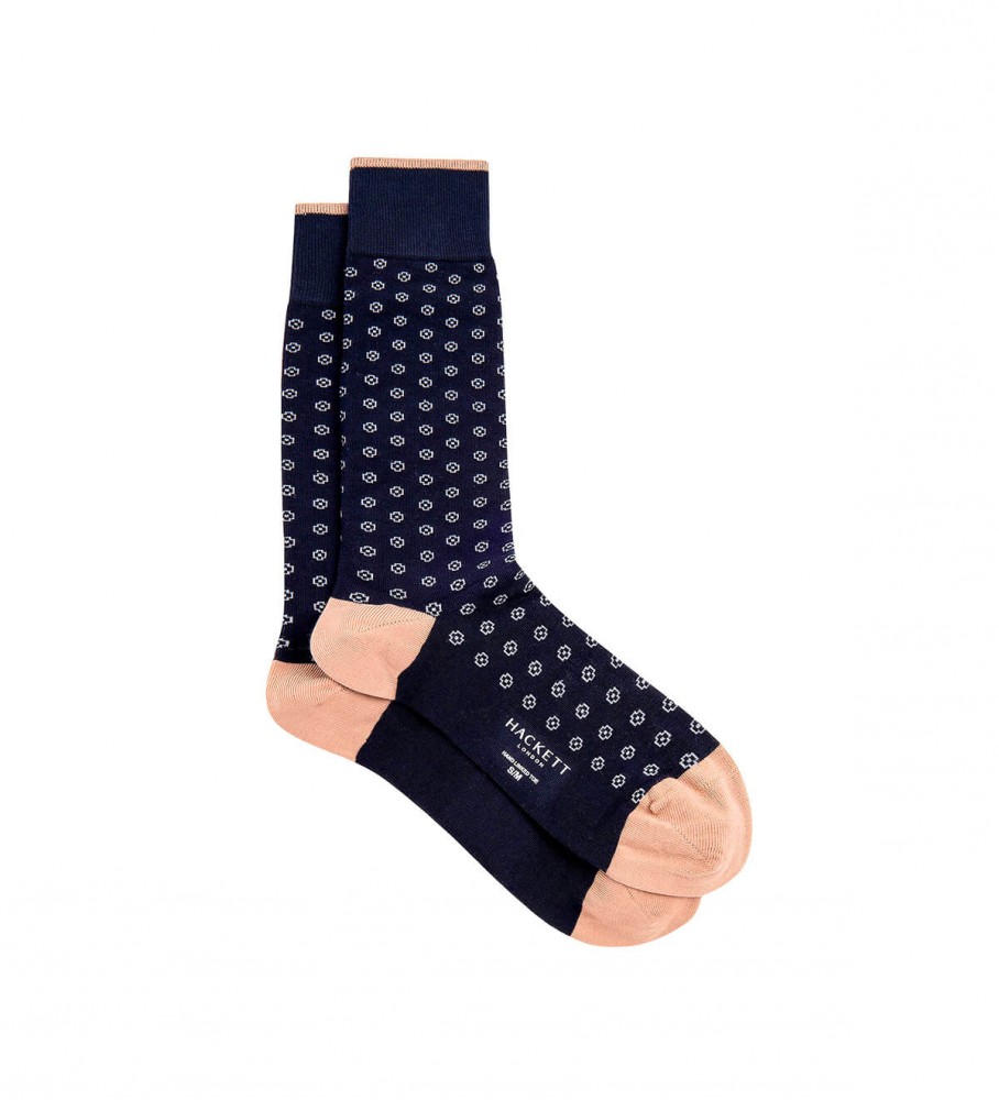 Meias Hackett Geo Navy Foulard