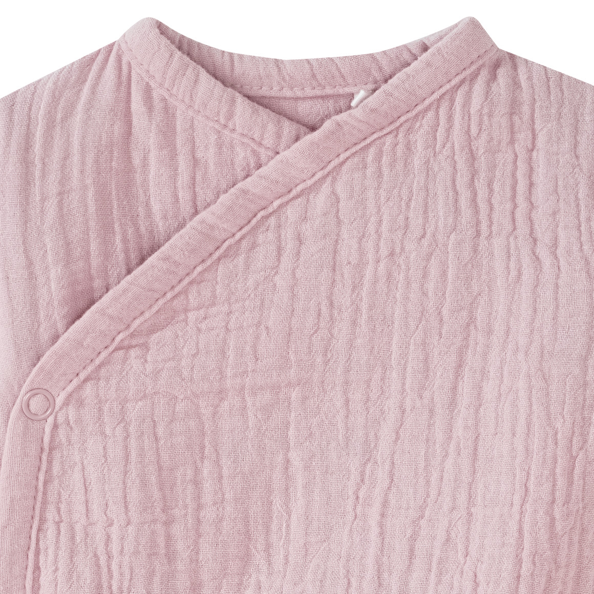 Topomini Pure Collection Baby Wickelbody aus Musselin rosa