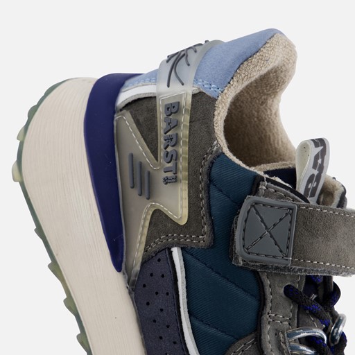 Barst! Velcro Sneakers blauw Leer
