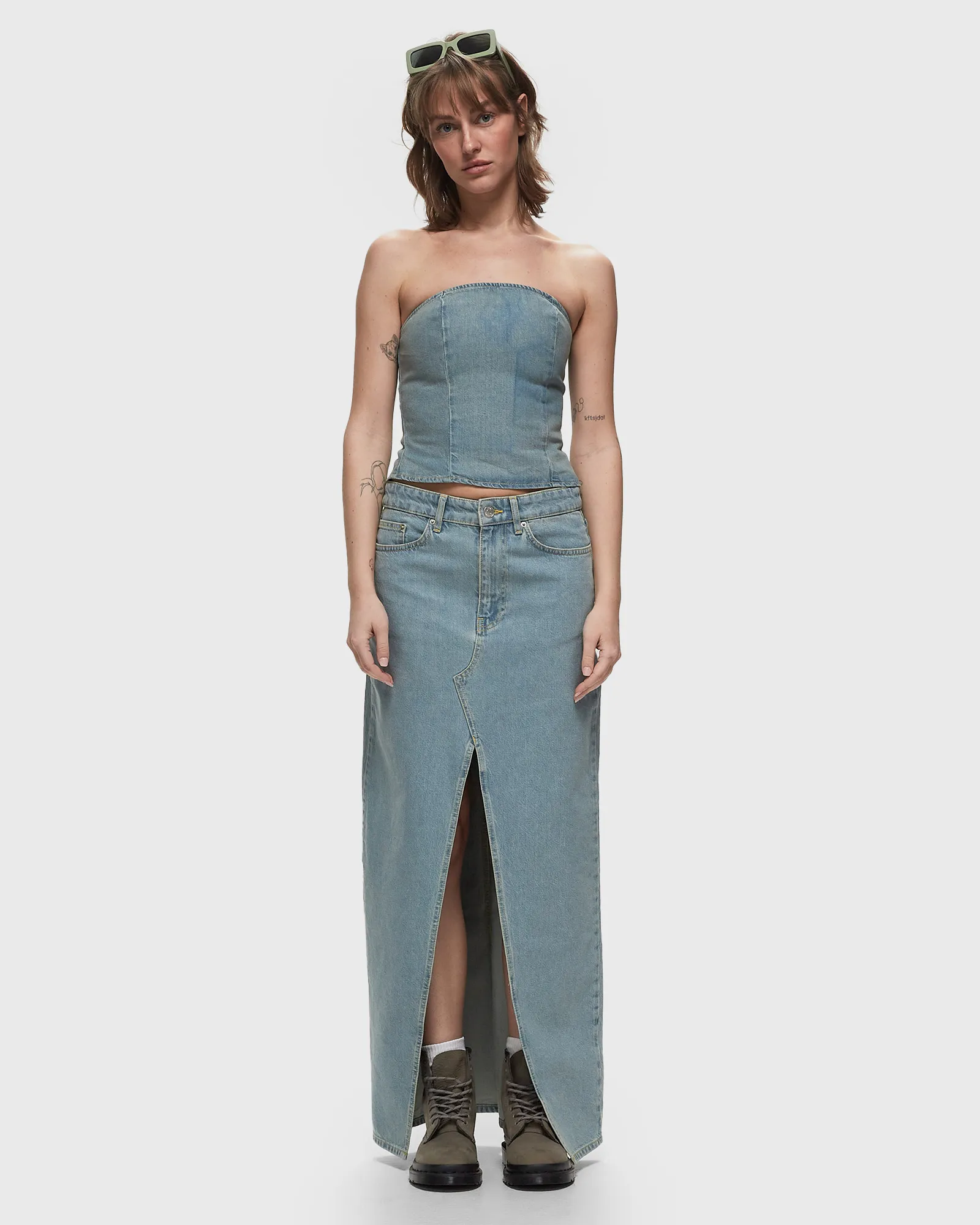 Won Hundred Monica Deconstructed Blue 6 Top
