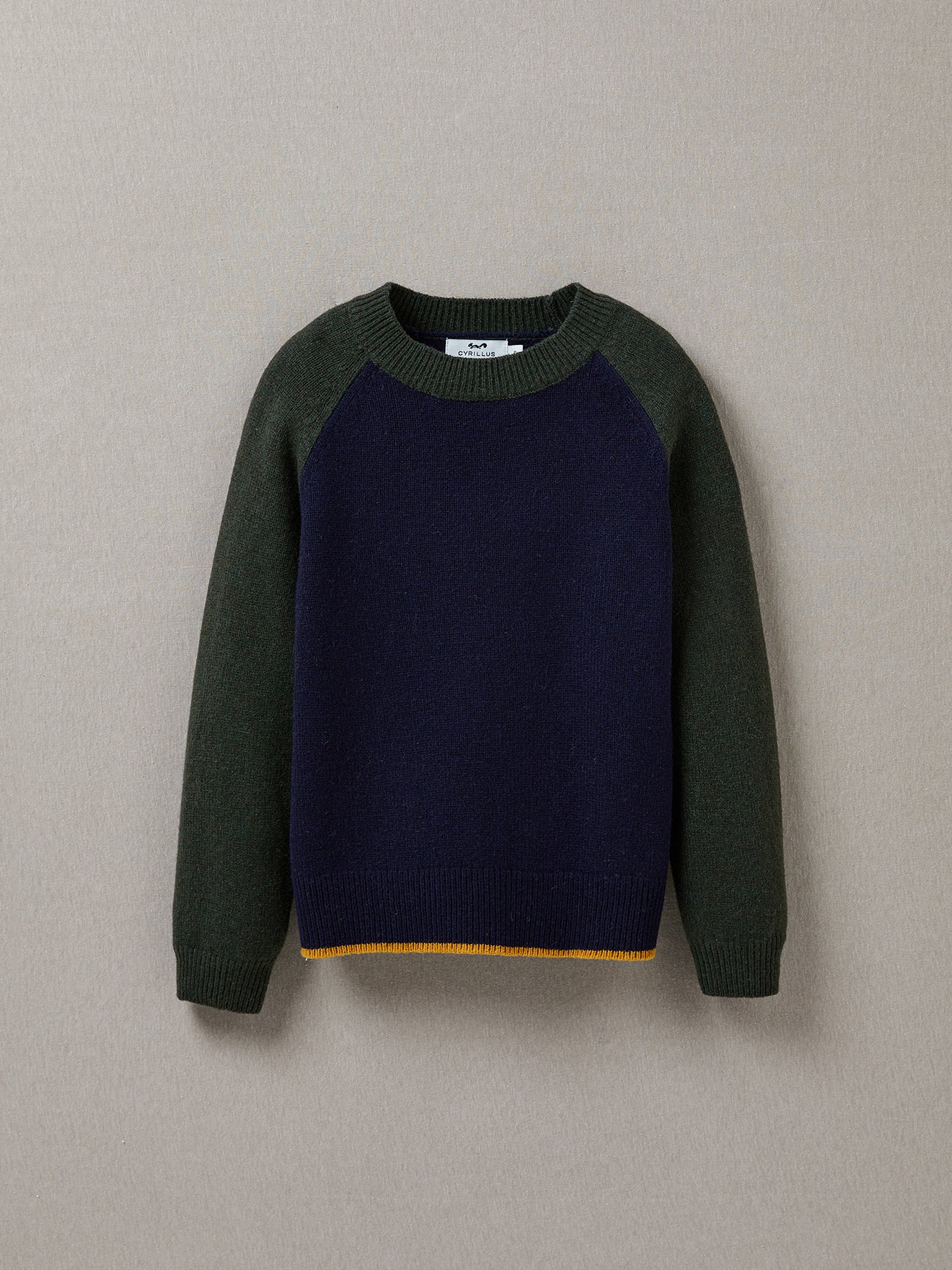 Pull bicolore Garçon en lambswool