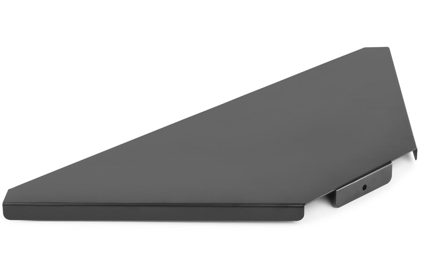 DJ Booth DBC2 Platte 2er-Set, Schwarz2 Eckplatten für DJ-Stand
