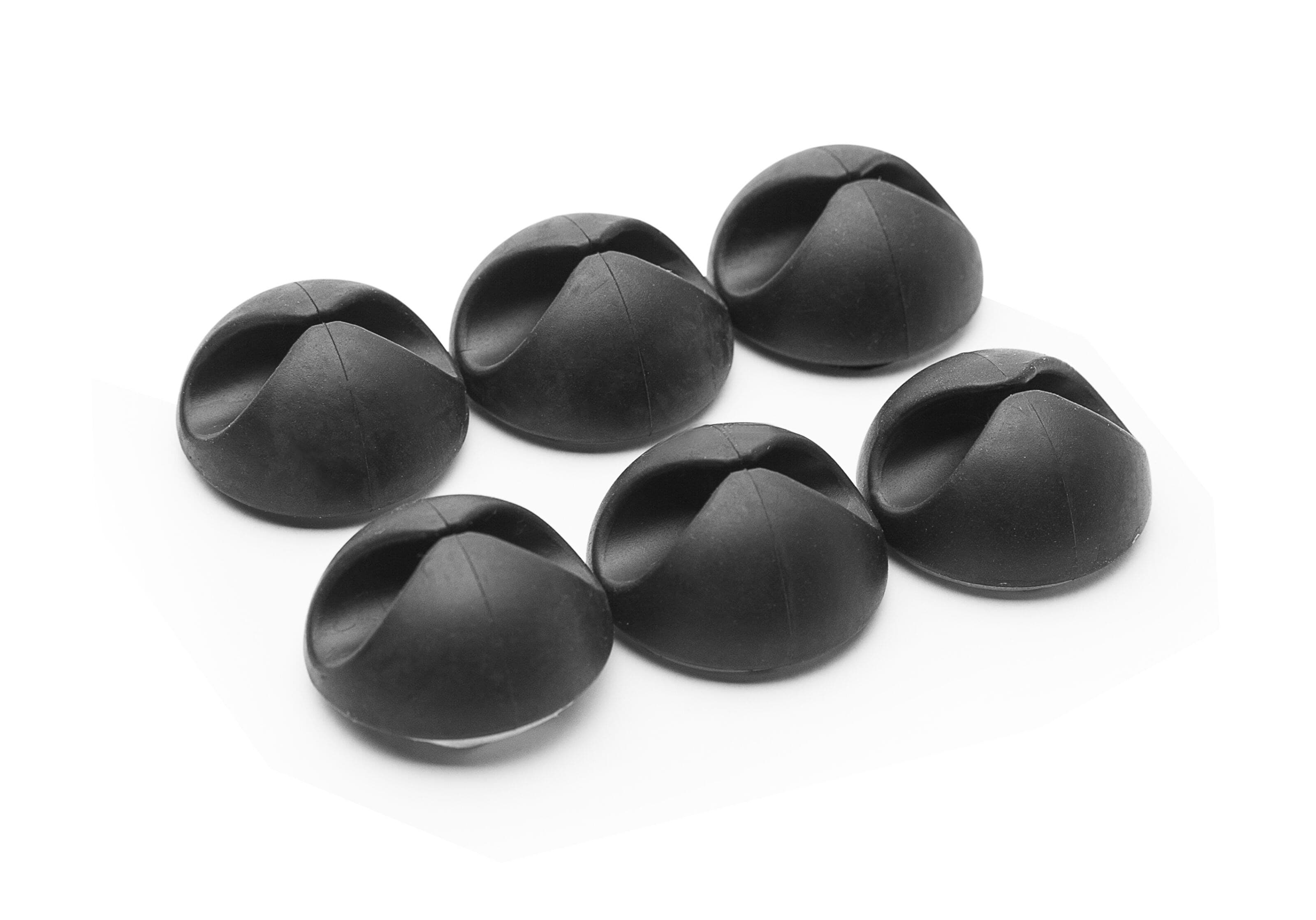 Luxorparts Selvklebende kabelholder Svart