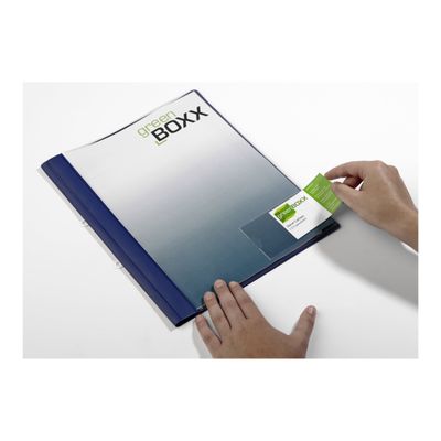 DURABLE POCKETFIX - 10 Porte-étiquette adhésives - 57x 90 mm - transparent