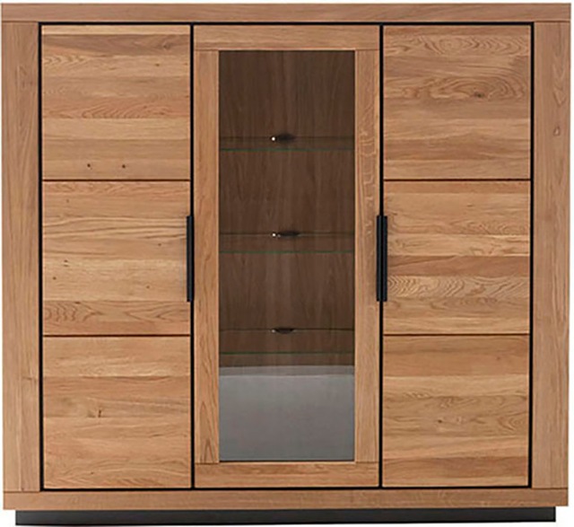 MCA living Highboard »Greno Highboard« 1 Stk. tlg. durchgehende Lamelle