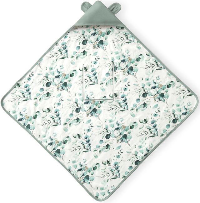 Hauck Babydecke »Baby Einschlagdecke, Snuggle N Dream leaves Mint/grün« Baby Einschlagdecke mit Kapuze