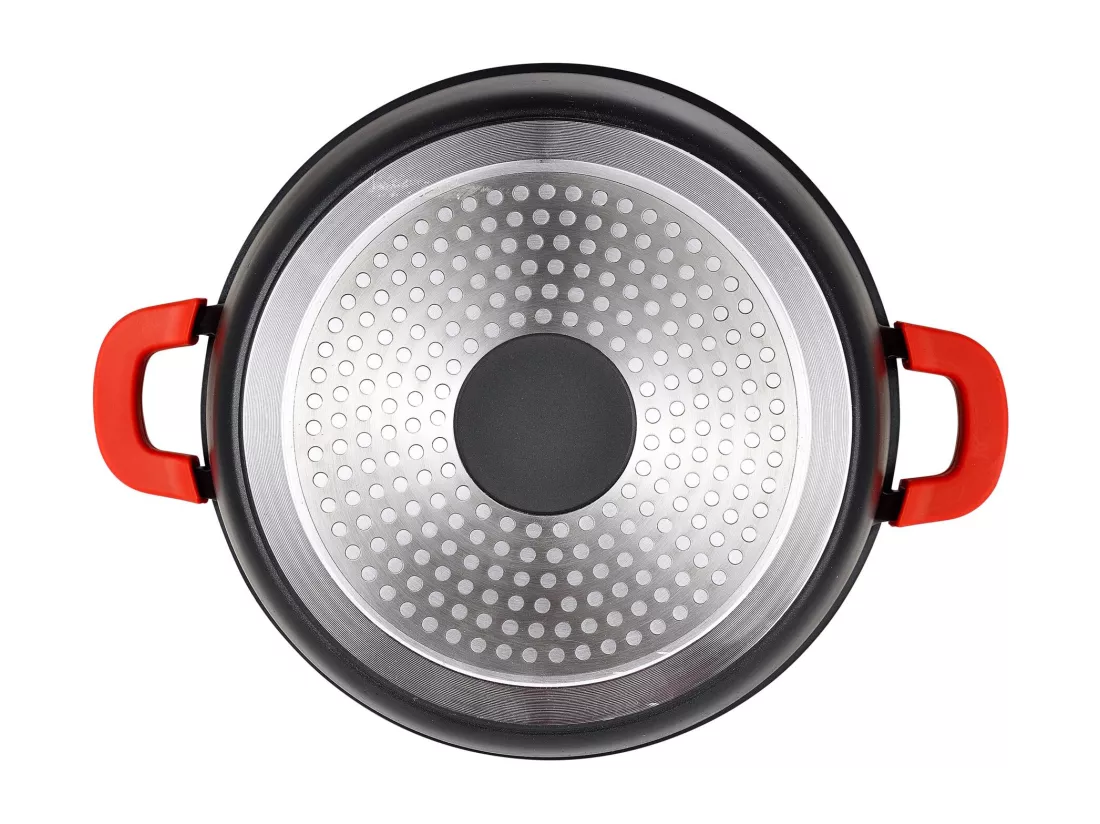 Cocotte Ø20x9cm avec couvercle en fonte d'aluminium CHROMA Bergner