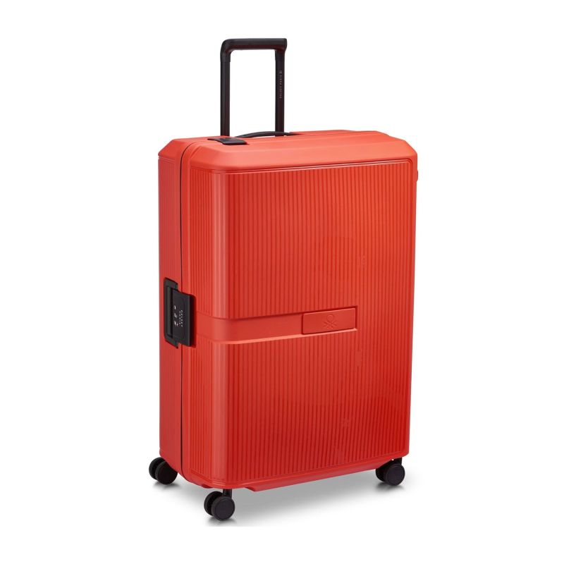 Valise rigide Color Block hard 77cm Rouge