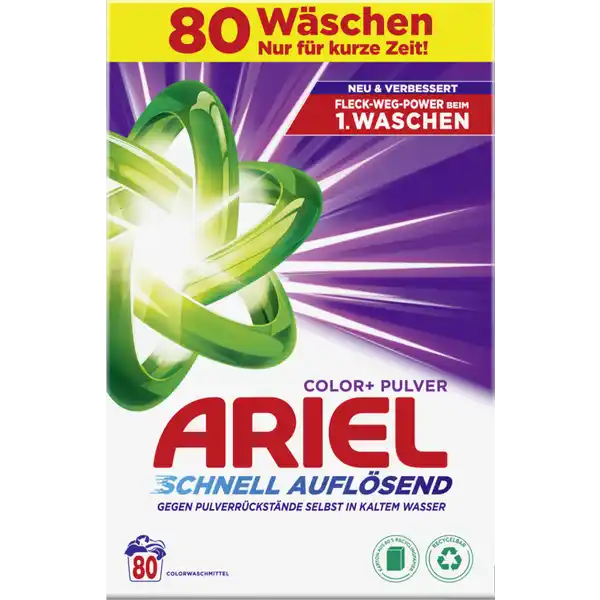 Color+ Pulver Colorwaschmittel 80 WL