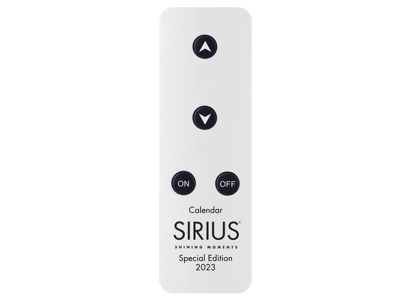 Sirius LED-Kerze Advent Calendar Special Edition, Weiss Künstliche Kerze