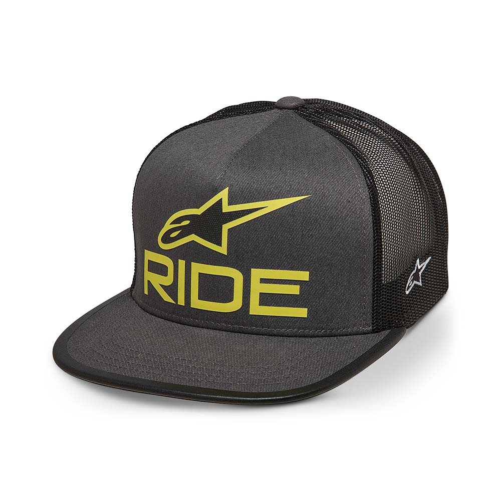 Alpinestars - Casquette Ride 4.0 Trucker Charcoal / Noir / Vert