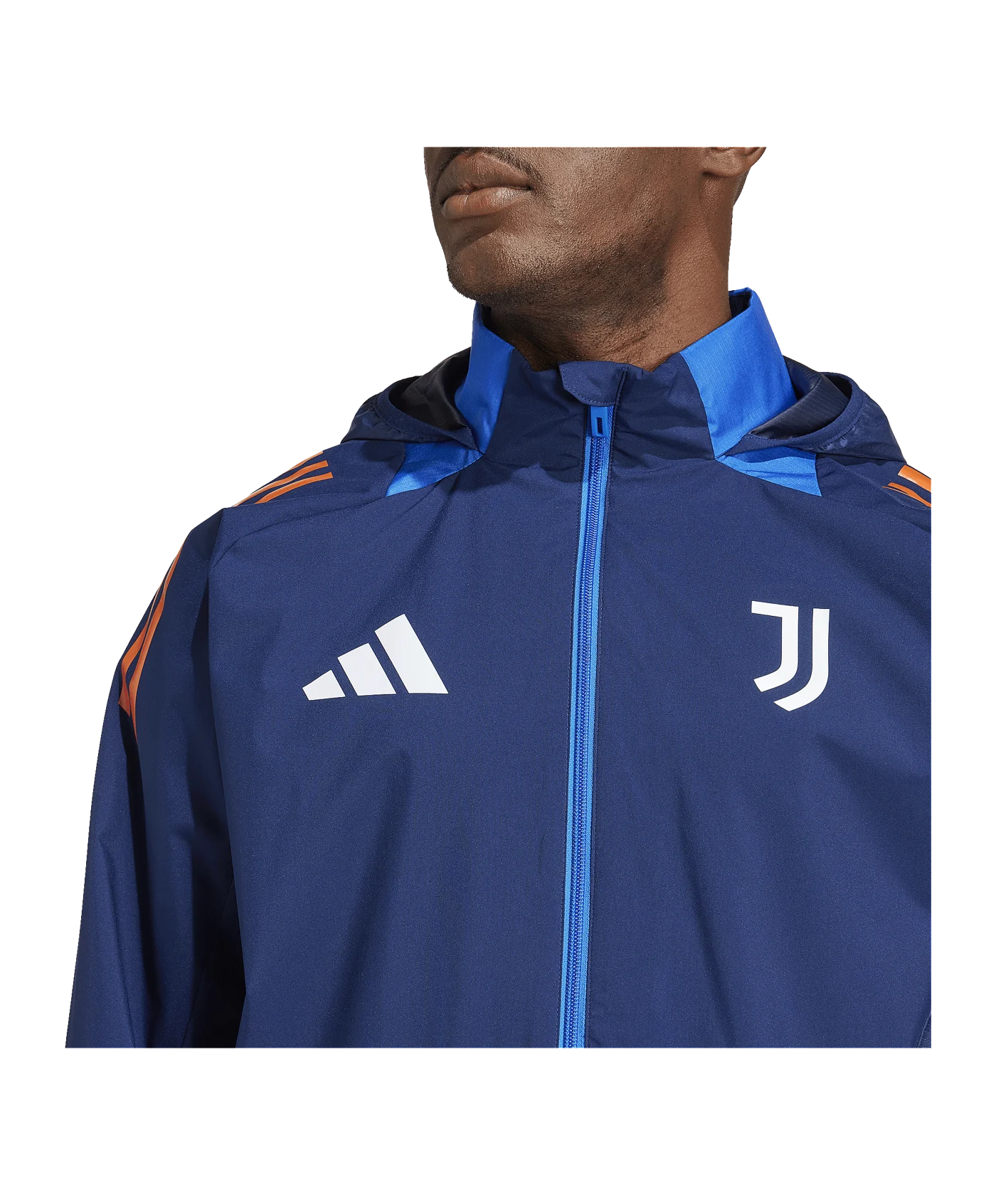 adidas Juventus Turin Regenjacke Blau