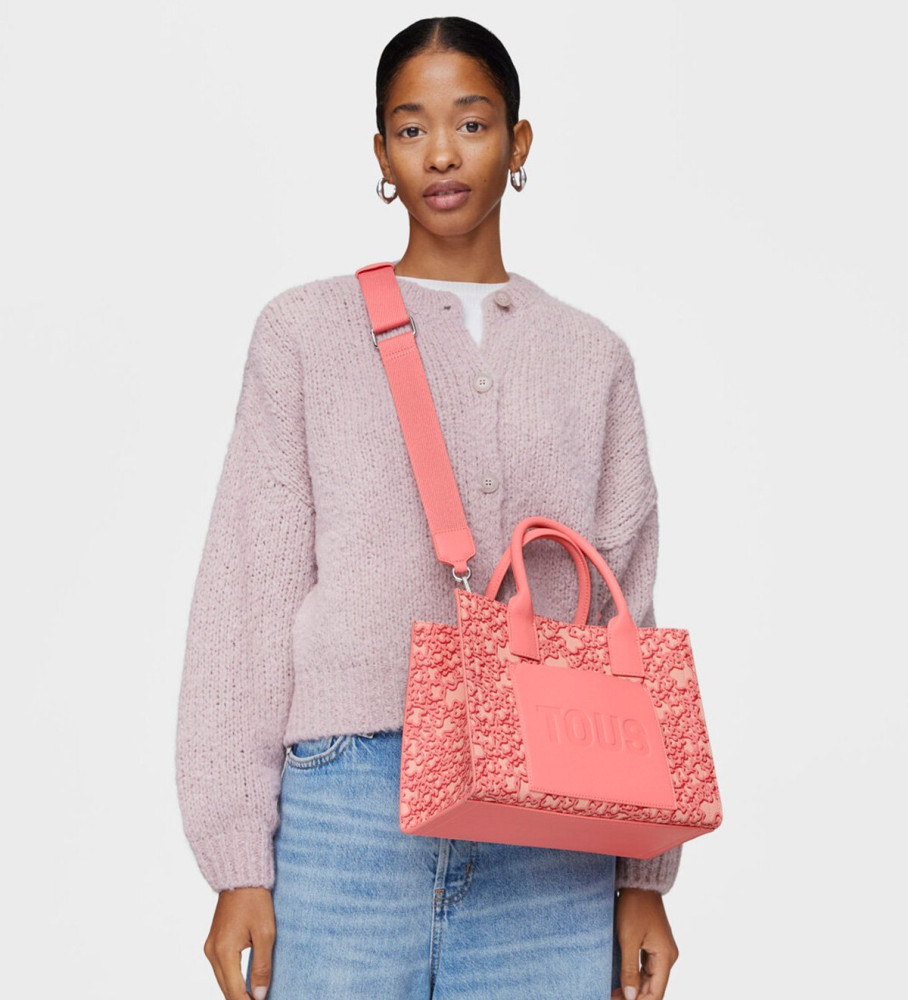 Bolsa Tous Amaya Kaos Mini Evolution Shopper Bag coral