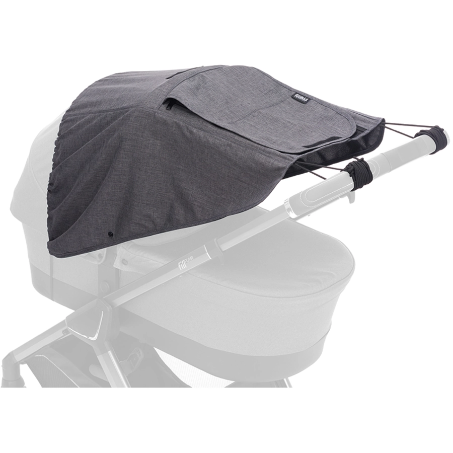 fillikid Sonnenschutz Deluxe grau melange für Kinderwagen