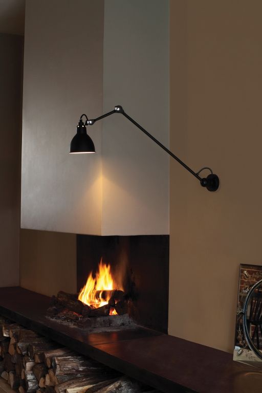 DCW éditions Lampe Gras N222 wandlamp zwart met koper