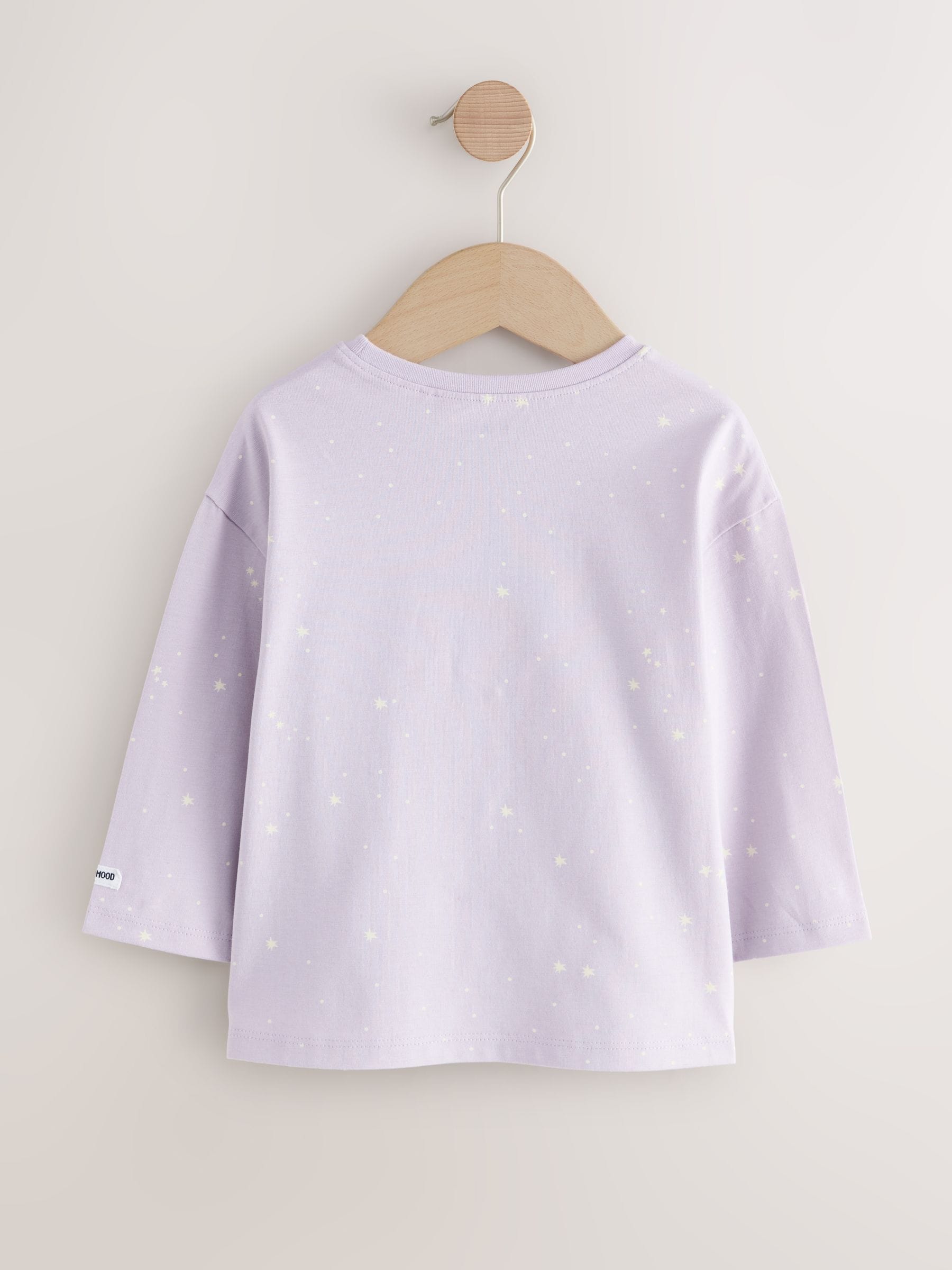 Lila-paars - T-shirt met lange mouwen (3 mnd-7 jr)