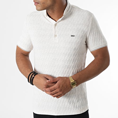 Polo Manches Courtes 1080 Beige Chiné
