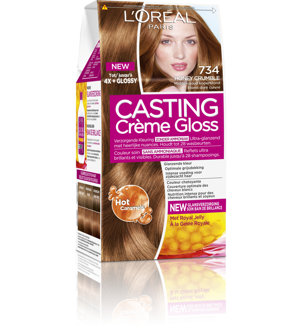 L’Oréal Casting Creme Gloss 734 Honey Crumble (1 set)