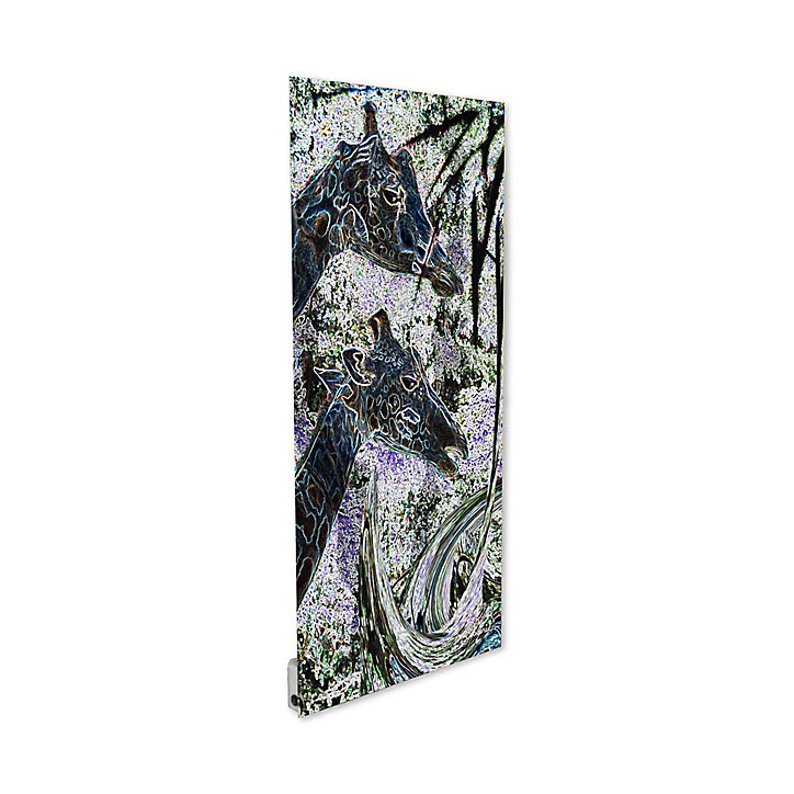 Radiateur électrique à rayonnement avec soufflerie Ilo Fanmix en verre design Zoo Color By ARTCJS 1750W