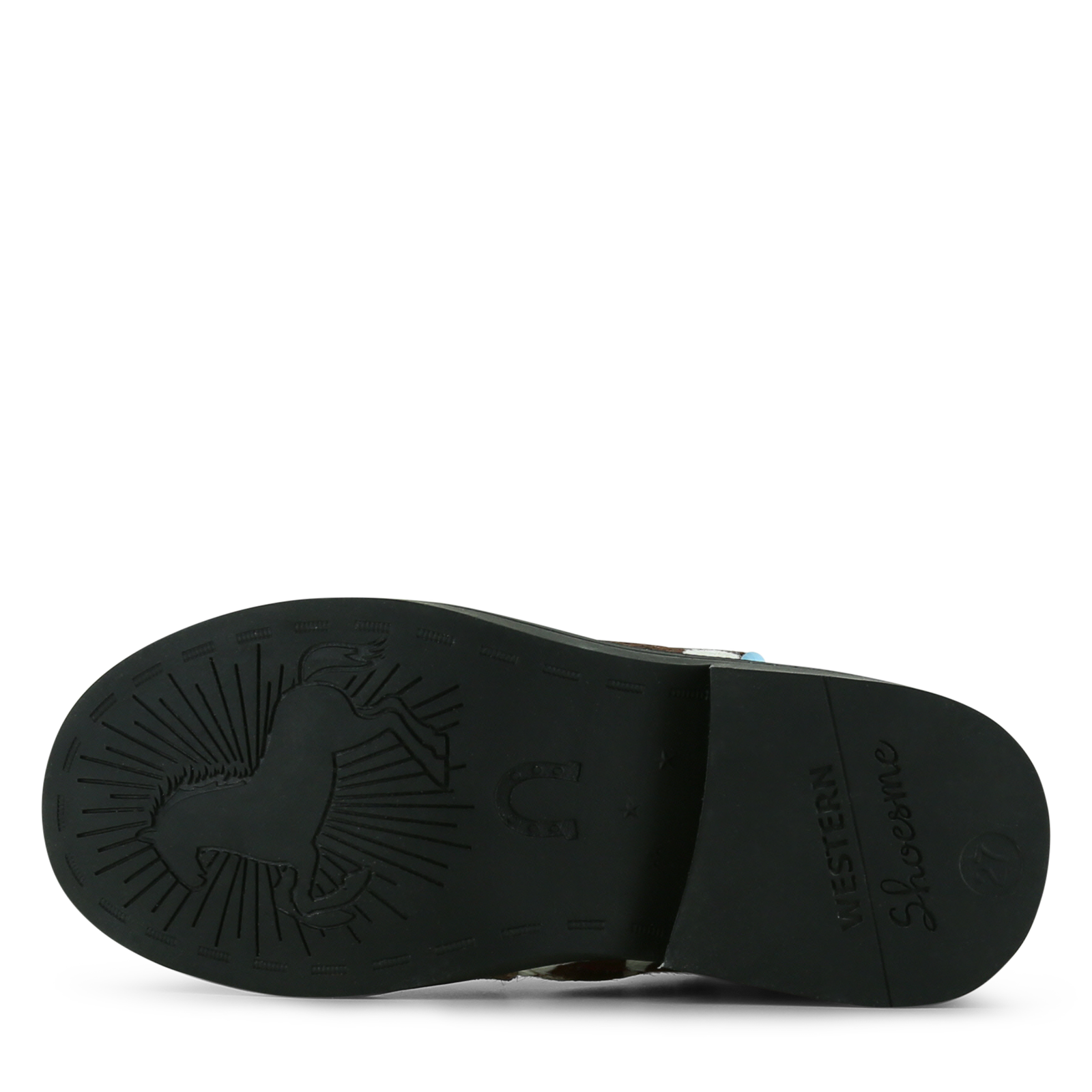 Shoesme rode cowboylaars met print Metallic, Microfiber leer, Ponyhair, Suè