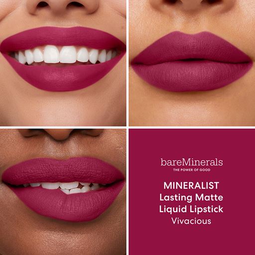 bareMinerals Mineralist Lasting Matte Liquid Læbestift, Vivaxious
