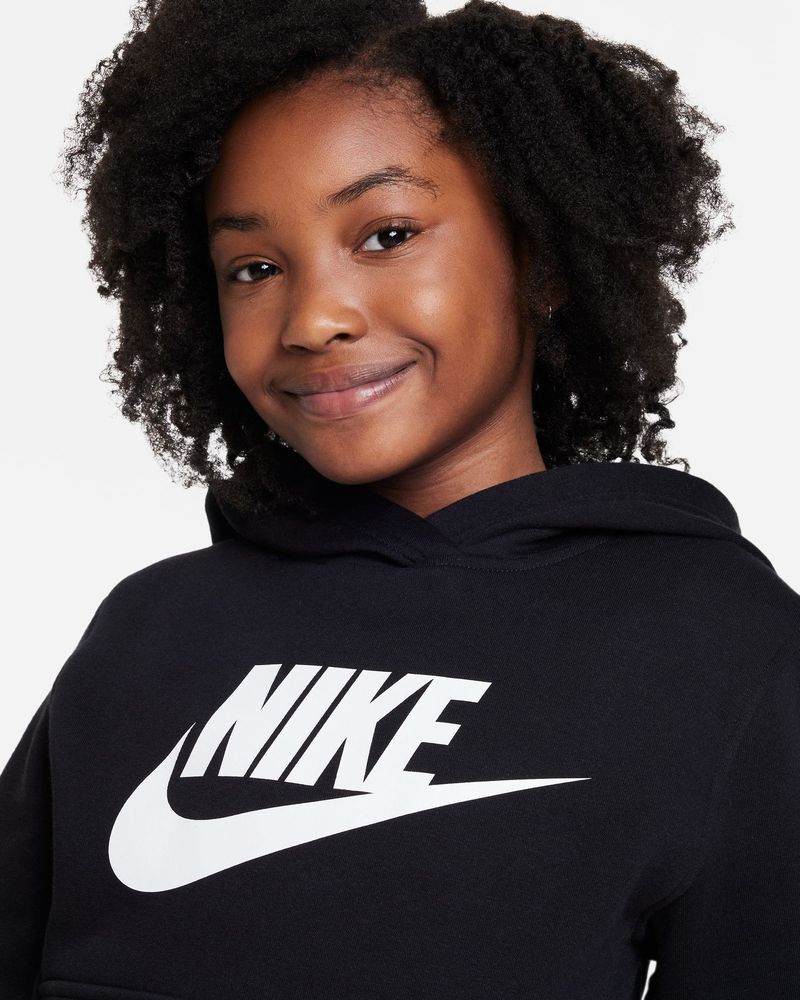 Sweat à capuche Nike Sportswear Club Fleece Noir pour enfant