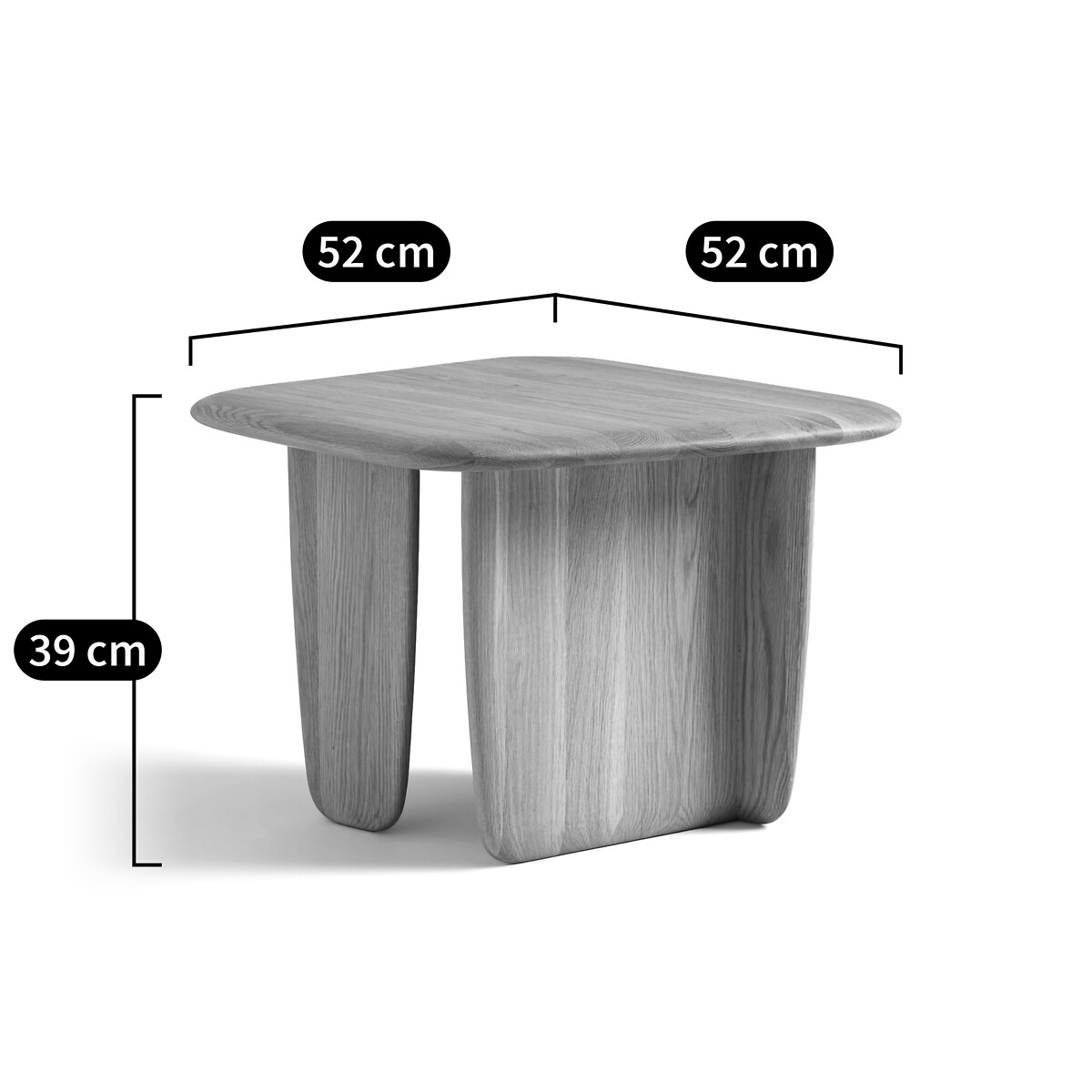 AM.PM<br>Mesa de centro em carvalho maciço, modelo pequeno, Iloss