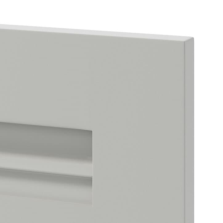 Porte de meuble de cuisine vitrée Garcinia gris ciment mat l. 30 cm x H. 72 cm GoodHome