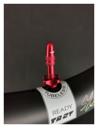 Paire de Valves Tubeless Ice Airflow 44 mm Rouge