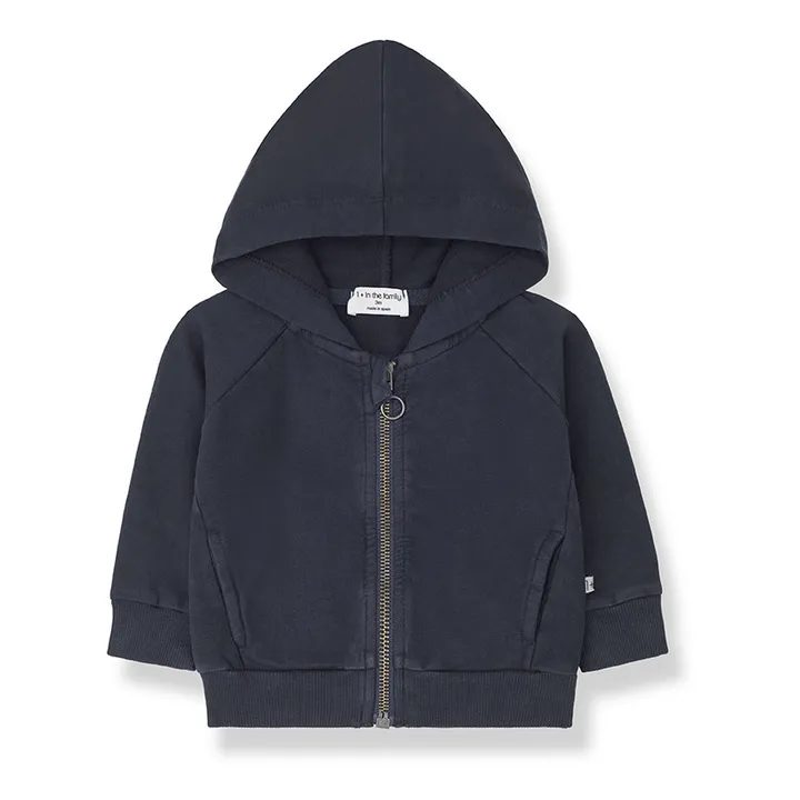 1+ in the family Sweat Zippé Capuche Bernd | Bleu marine