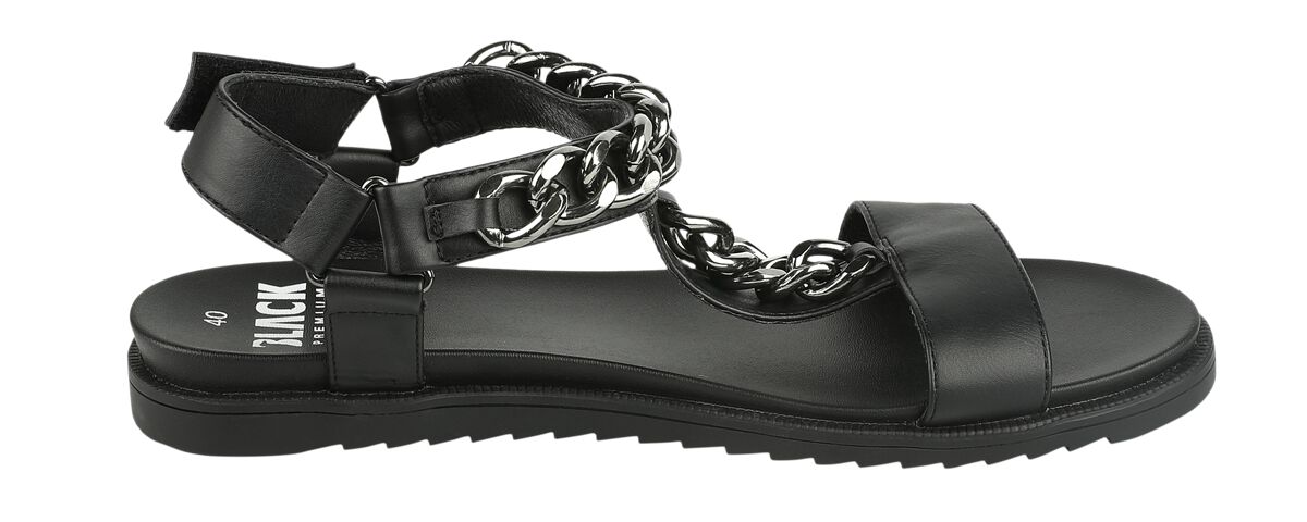 Sandales avec Chaînes | Black Premium by EMP Tongs