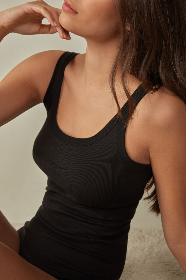 Regata estilo racerback em algodão Supima®