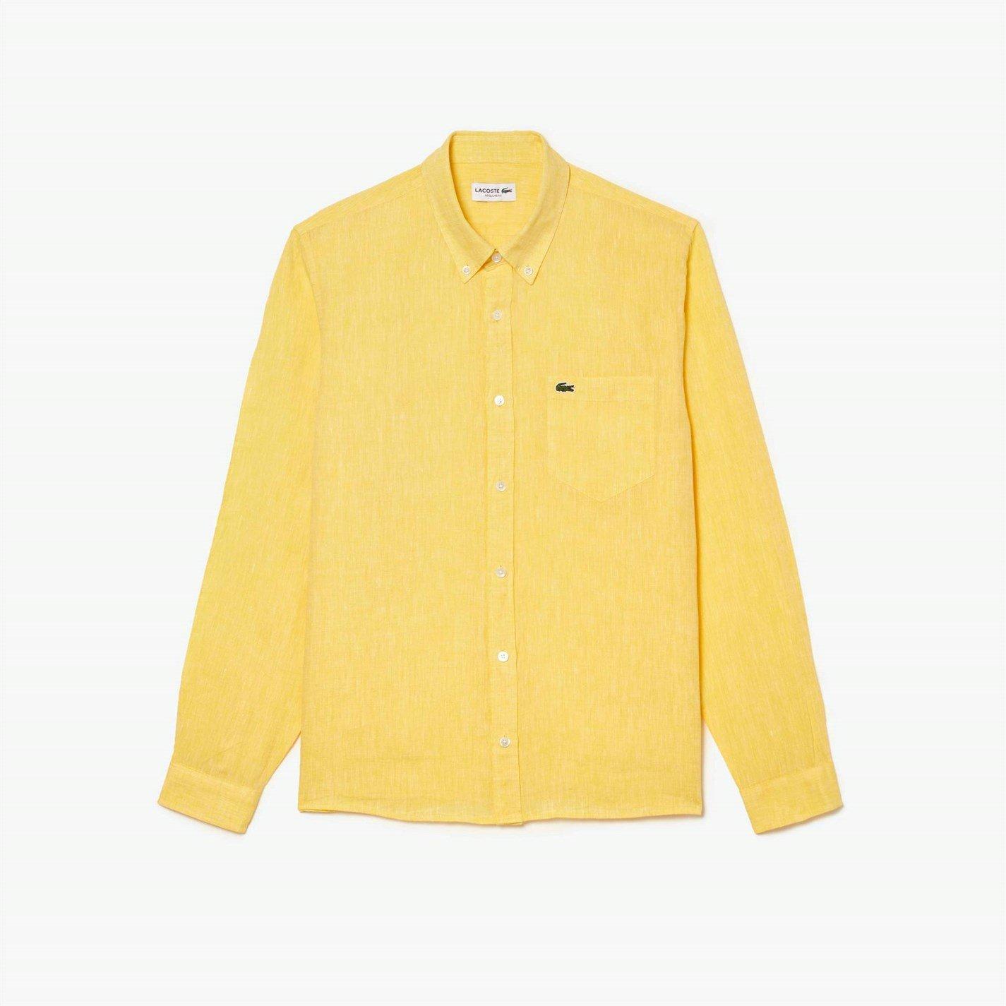 Lacoste Long Sleeve Linen Shirt